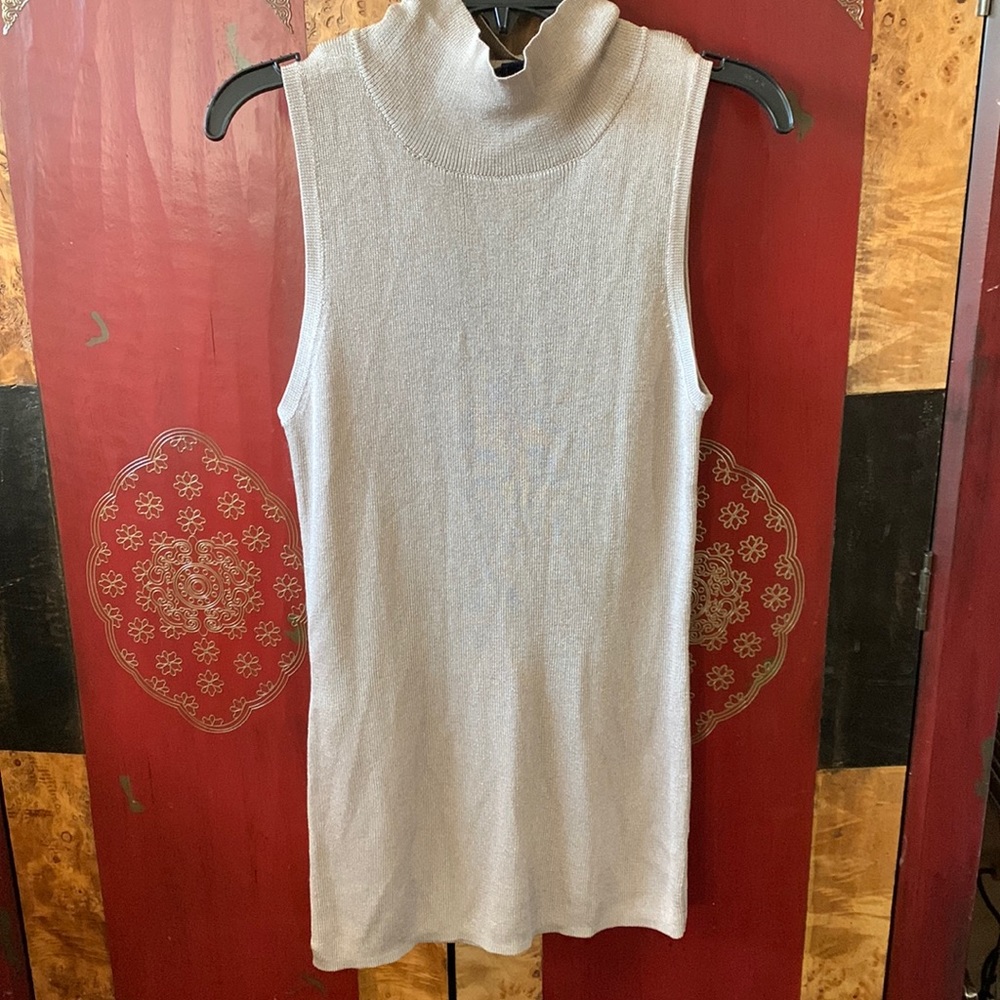 Sleeveless turtleneck